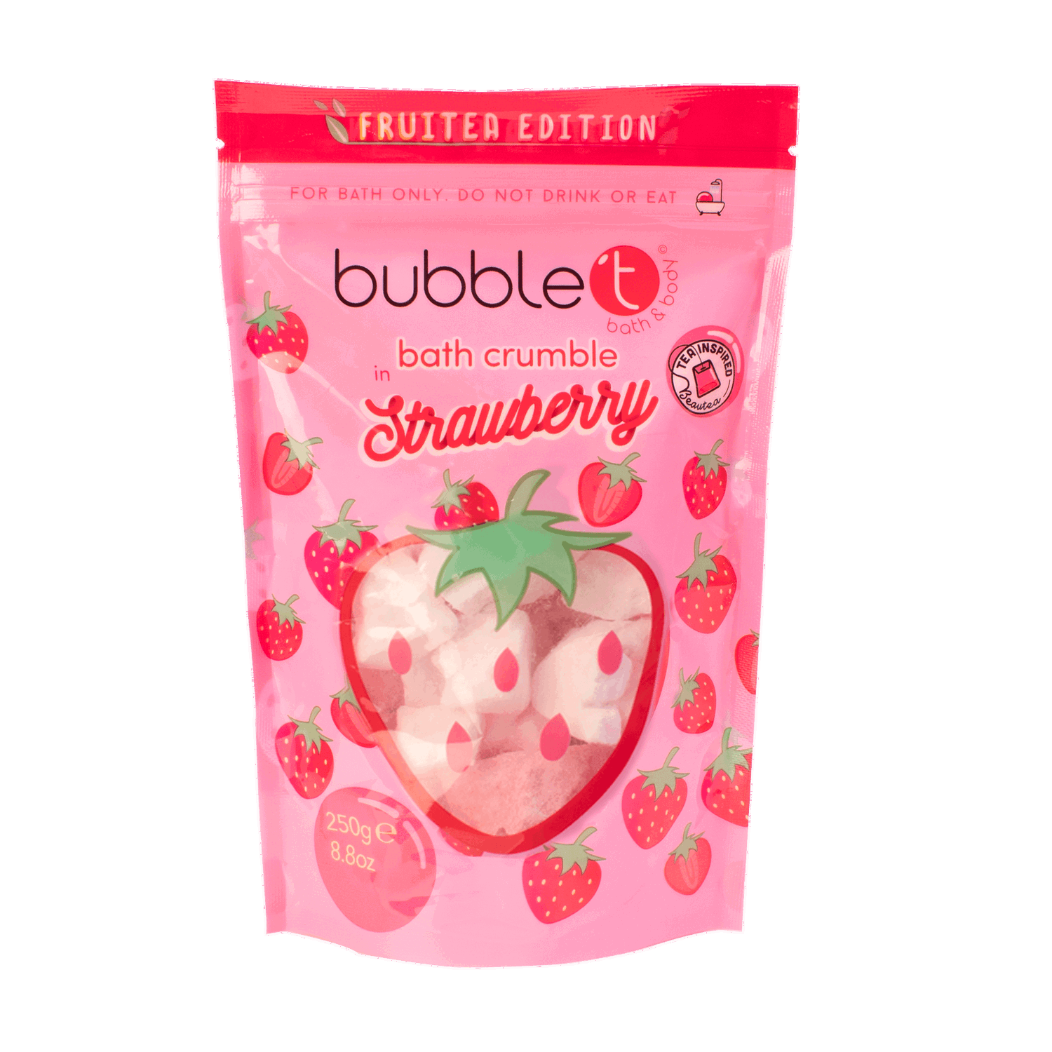 BUBBLE T FRUITEA BATH CRUMBLE STRAWBERRY