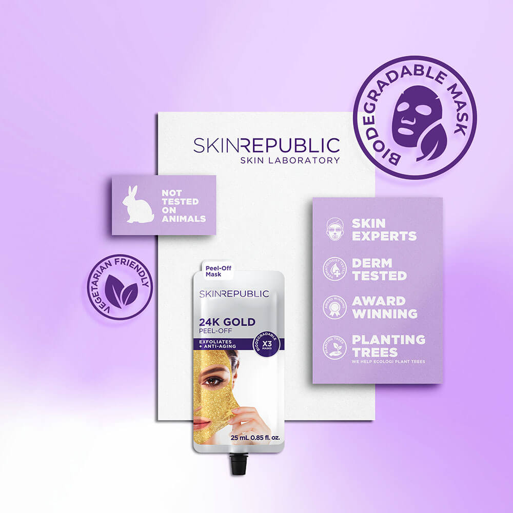 SKIN REPUBLIC Gold Peel-Off Face Mask