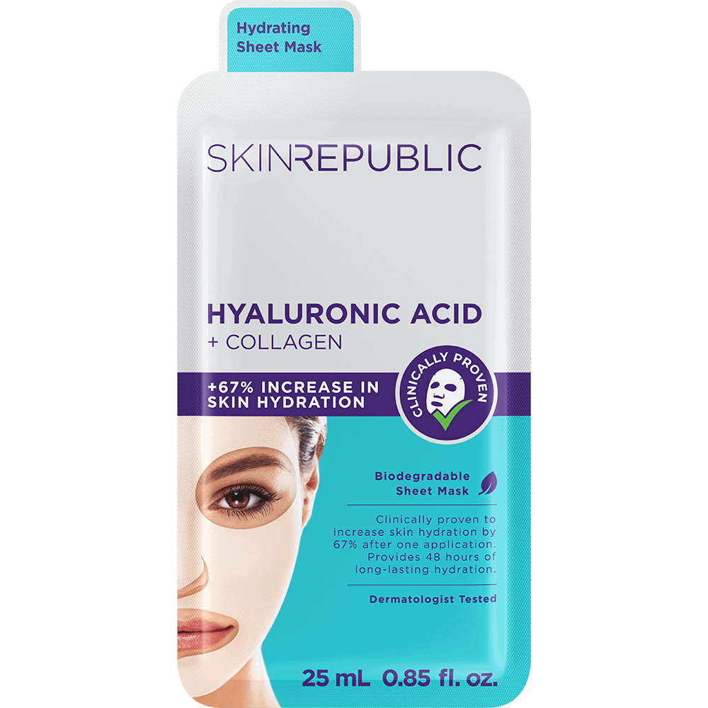 SKIN REPUBLIC Hyaluronic Acid + Collagen Face Mask