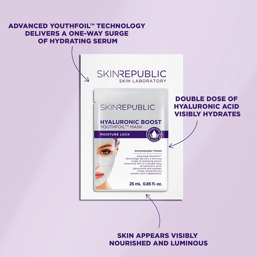 SKIN REPUBLIC Hyaluronic Boost Youthfoil Face Mask