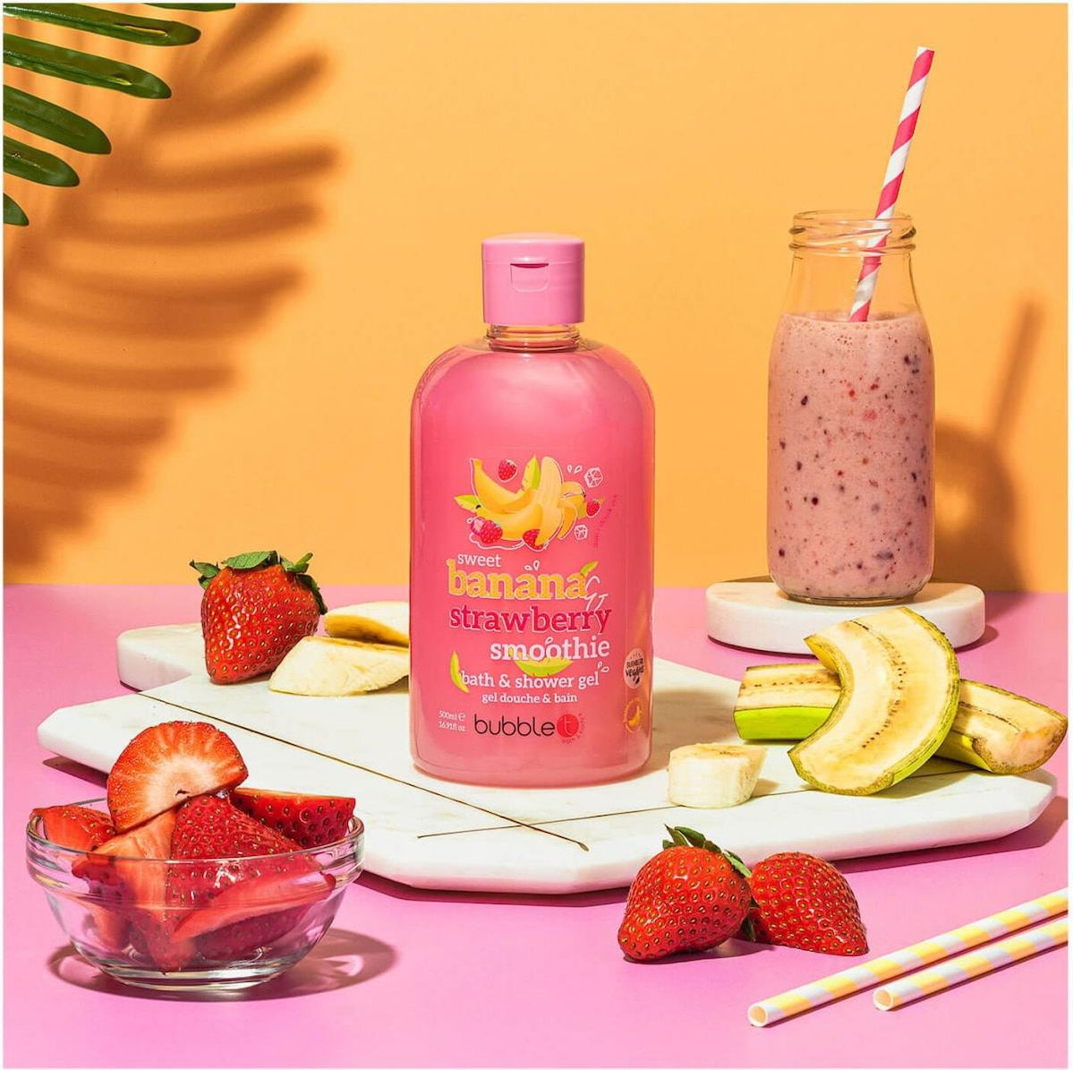 BUBBLE T Bath & Shower Gel (500ml) Strawberry & Banana