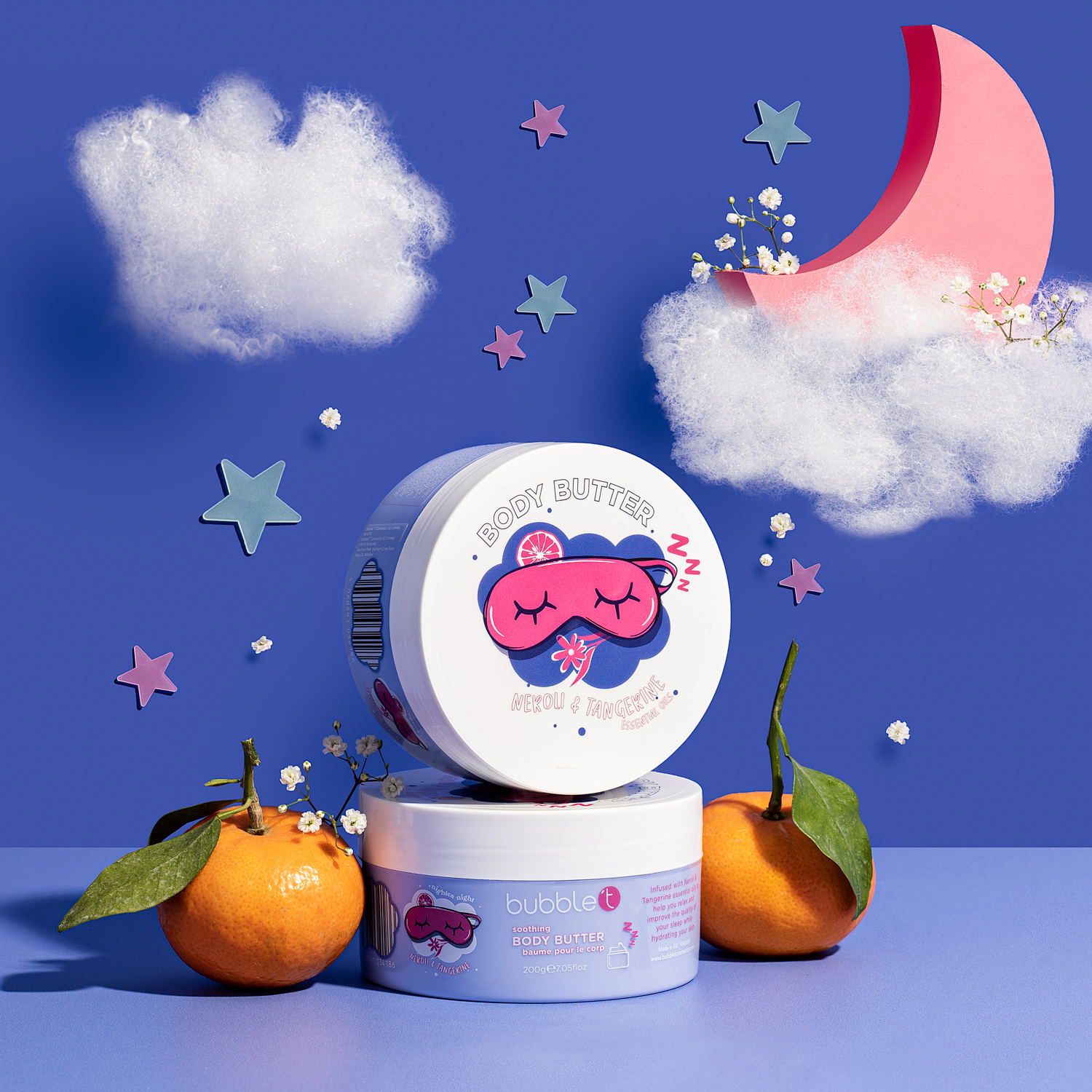 BUBBLE T NIGHTEA Body Butter (200g) in Neroli & Tangerine