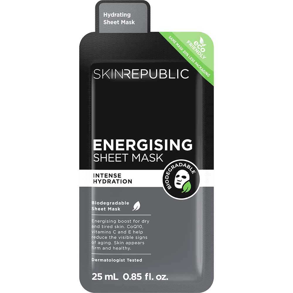 SKIN REPUBLIC Men's Energising Face Mask Sheet