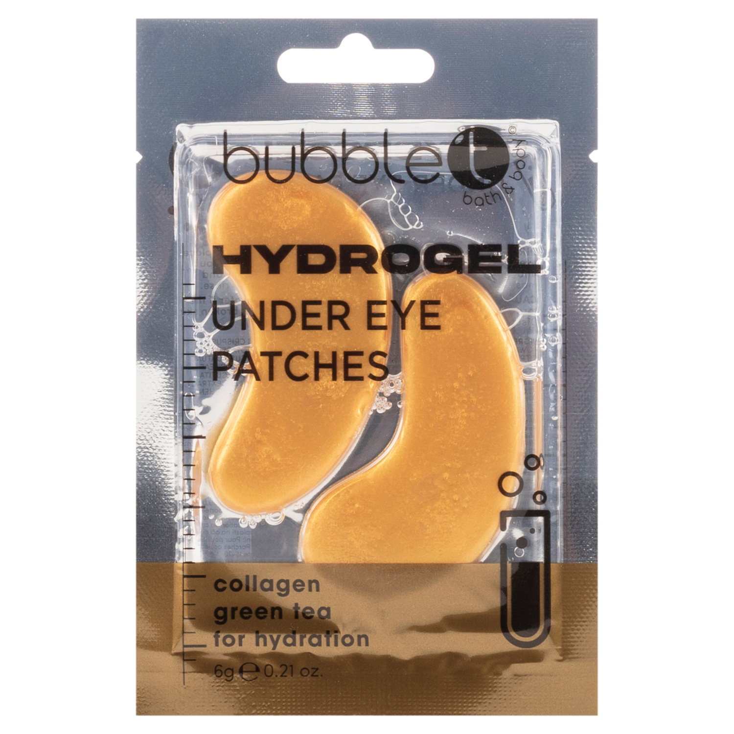 BUBBLE T Hydrogel Eye Patches with Collagen and Green Tea