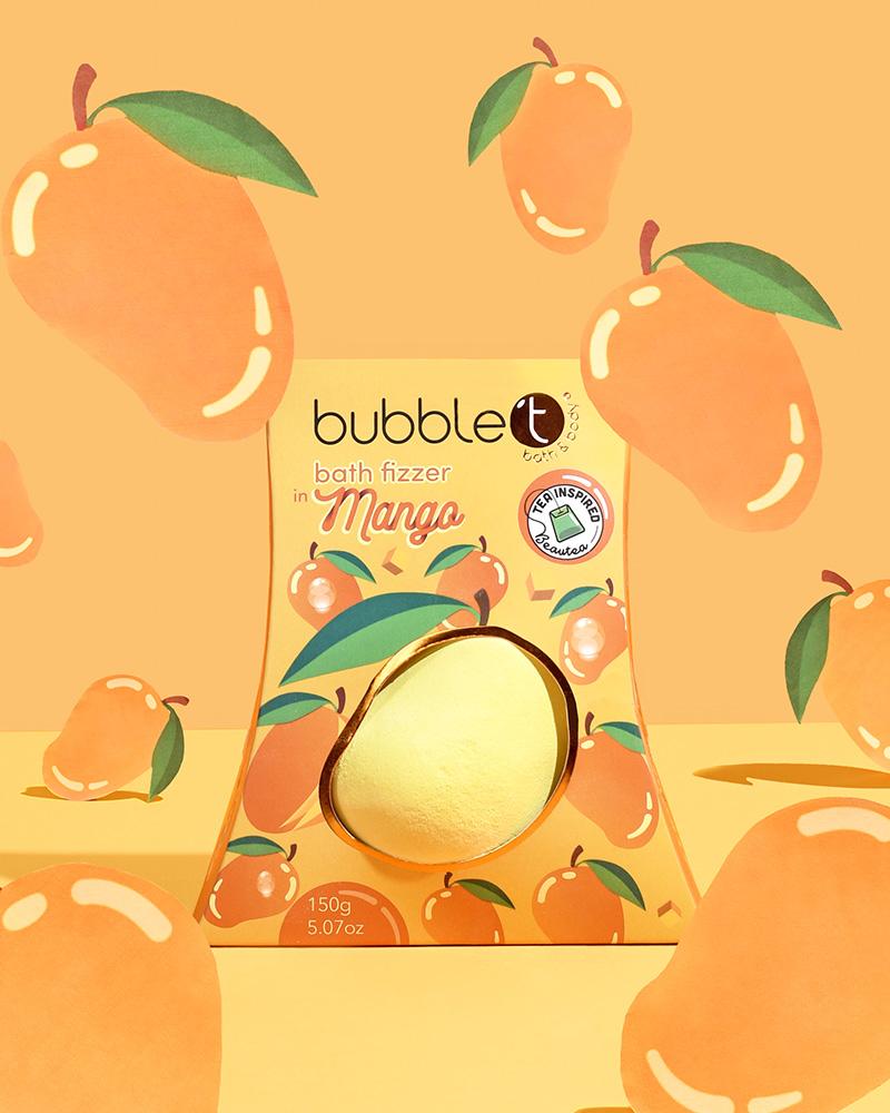 BUBBLE T FRUITEA BATH FIZZER MANGO