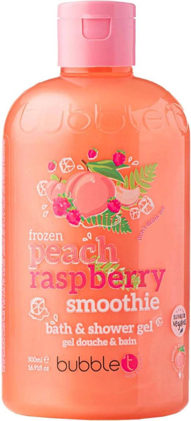 BUBBLE T Bath & Shower Gel (500ml) Peach & Raspberry