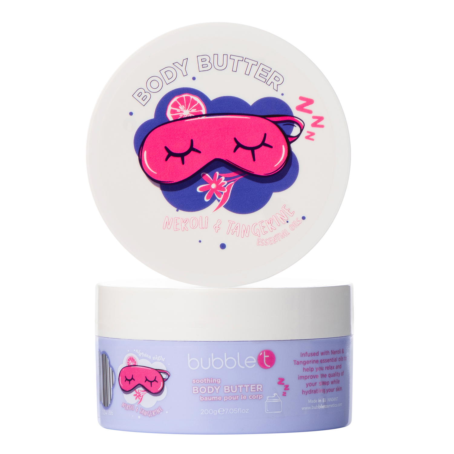 BUBBLE T NIGHTEA Body Butter (200g) in Neroli & Tangerine