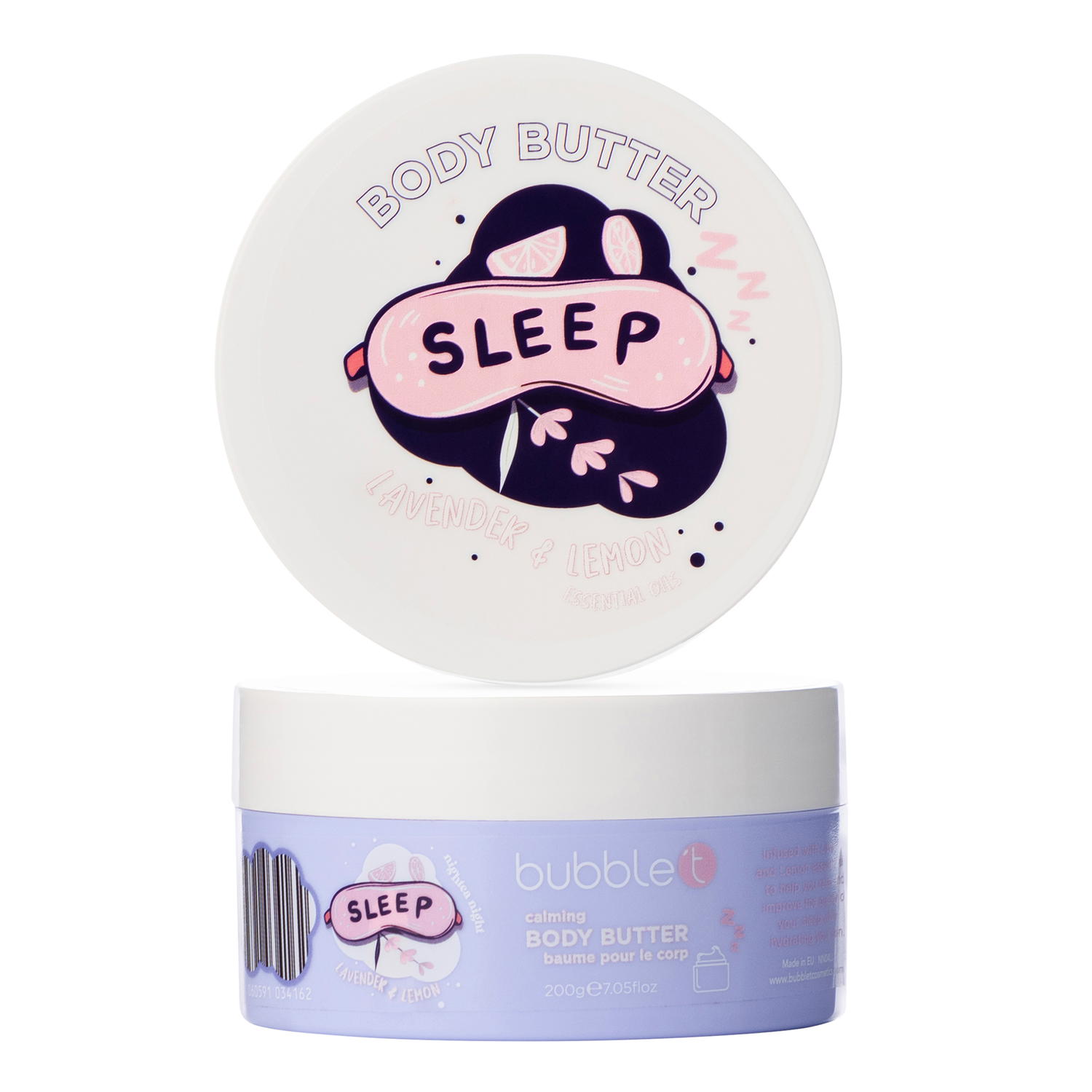 BUBBLE T NIGHTEA Body Butter (200g) in Lavender & Lemon